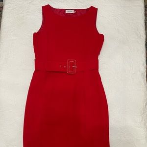 Calvin Clain classic red dress